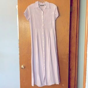 Eddie Bauer linen/rayon short sleeved dress sz 8